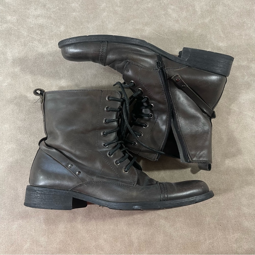 Aldo Men’s‎ Lace Up Zipper Boots Size 43